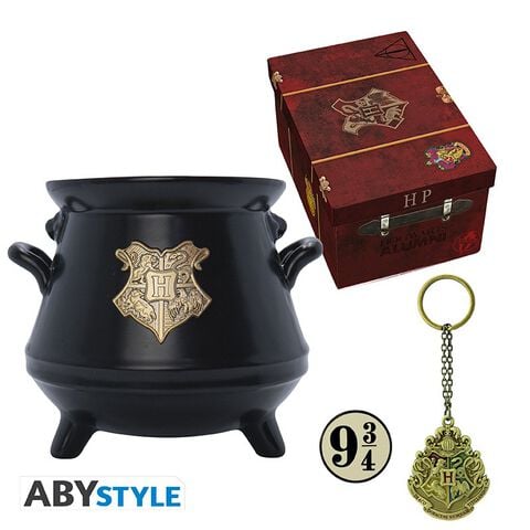 Coffret Cadeau Premium - Harry Potter - Mug 3d/pc 3d/ Pins - Valise